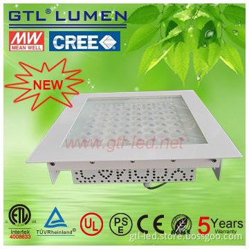 Recessed LED canopy light with CE ROHS listed USA CREE LED 5 years